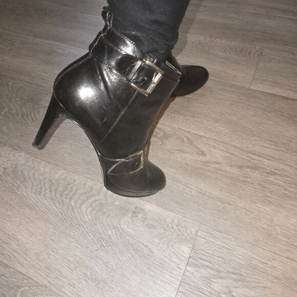 Nine West Platform Stiletto Leather Boot - Picture 6 of 8